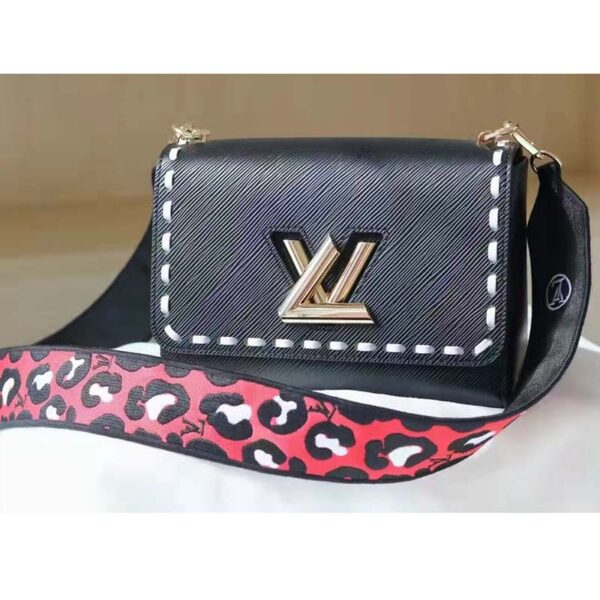 Louis Vuitton LV Women Twist PM Handbag Black Epi Grained Calfskin Leather (3)