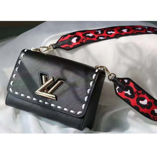 Louis Vuitton LV Women Twist PM Handbag Black Epi Grained Calfskin Leather (4)