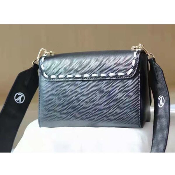 Louis Vuitton LV Women Twist PM Handbag Black Epi Grained Calfskin Leather (7)