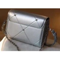 Louis Vuitton LV Women Twist PM Handbag Silver Argent Sheepskin Calfskin Leather (1)