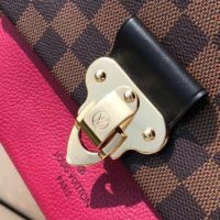 Louis Vuitton LV Women Vavin Chain Wallet in Damier Ebene Coated Canvas-Brown (1)