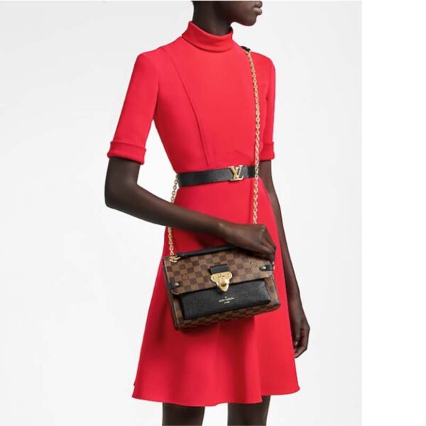 Louis Vuitton LV Women Vavin PM Wallet Black Damier Ebene Coated Canvas (2)