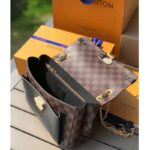 Louis Vuitton LV Women Vavin PM Wallet Black Damier Ebene Coated Canvas - Image 4