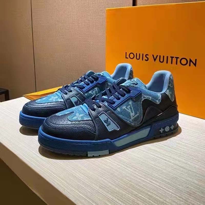 Louis Vuitton 'Trainer Blue Denim' Chunky Sneakers - Blue Sneakers, Shoes -  LOU767034