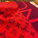 Louis Vuitton Unisex Monogram Split Scarf Red Allover Monogram LV Signature – Image 7