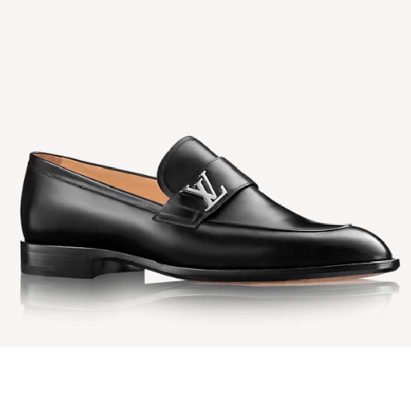 Louis Vuitton Men's Black Leather Saint Germain Loafer – Luxuria & Co.