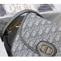 Dior Unisex Medium Dior Bobby Bag Gray Dior Oblique Jacquard (2)