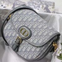 Dior Unisex Medium Dior Bobby Bag Gray Dior Oblique Jacquard (2)