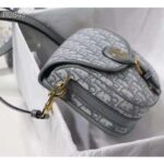 Dior Unisex Medium Dior Bobby Bag Gray Dior Oblique Jacquard - Bild 4