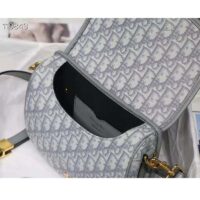 Dior Unisex Medium Dior Bobby Bag Gray Dior Oblique Jacquard (2)