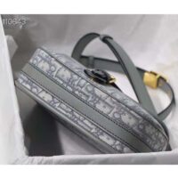 Dior Unisex Medium Dior Bobby Bag Gray Dior Oblique Jacquard (2)