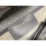 Dior Unisex Small Dior Book Tote Grey Toile De Jouy Embroidery - Bild 10