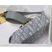 Dior Women 30 Montaigne Box Bag Gray Dior Oblique Jacquard (3)