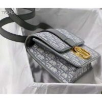 Dior Women 30 Montaigne Bag Gray Dior Oblique Jacquard (4)