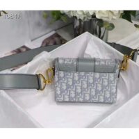 Dior Women 30 Montaigne Box Bag Gray Dior Oblique Jacquard (3)