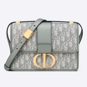 Dior Women 30 Montaigne Bag Gray Dior Oblique Jacquard