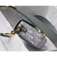 Dior Women 30 Montaigne Box Bag Gray Dior Oblique Jacquard (3)