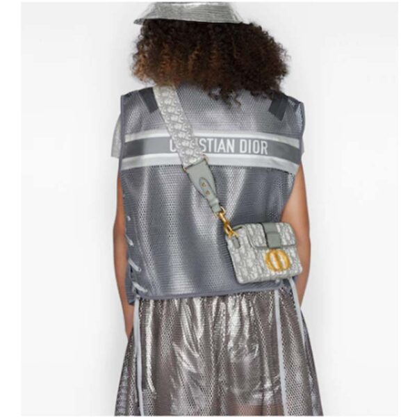 Dior Women 30 Montaigne Box Bag Gray Dior Oblique Jacquard (1)