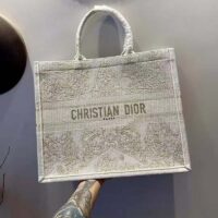 Dior Women Dior Book Tote Gold-Tone Around the World Stella Embroidery (8)