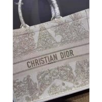 Dior Women Dior Book Tote Gold-Tone Around the World Stella Embroidery (8)