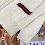 Gucci GG Women Gucci Tiger Knit Sweater Patch Wool Cotton Tiger Flower – Bild 9