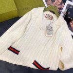 Gucci GG Women Gucci Tiger Knit Sweater Patch Wool Cotton Tiger Flower – Bild 2