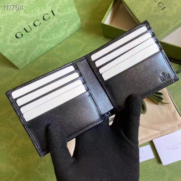 Gucci GG Women Wallet Interlocking G Black GG Supreme Canvas (4)