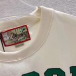 Gucci Women GG Tiger Cotton T-Shirt White Jersey Tiger Head Crewneck - Image 7