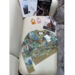 Gucci Women GG Tiger Jacquard Cardigan Gold Green Tiger Flower Extra Fine Lurex Crewneck – Bild 5