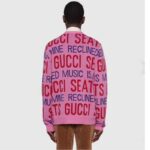 Gucci Men Gucci 100 Wool Sweater Pink Red Knit Wool Crew Neck - Image 14