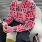 Gucci Men Gucci 100 Wool Sweater Pink Red Knit Wool Crew Neck - Image 11