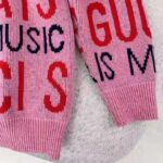 Gucci Women Les Pommes Cotton Heart Sweater White Hearts Knit Cotton Jacquard V-Neck - Image 6