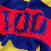 Gucci Men Gucci 100 Wool Sweater Yellow Wool Blue Red Web 100 Intarsia (5)