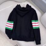 Gucci Men Interlocking G Print Sweatshirt Washed Black Light Felted Cotton Jersey - Imagen 4