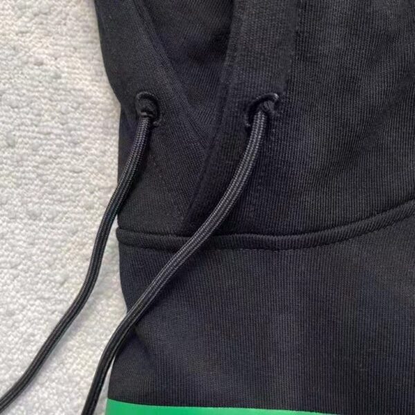 Gucci Men Interlocking G Print Sweatshirt Washed Black Light Felted Cotton Jersey (9)