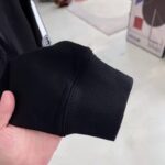 Gucci Women Logo Print Hooded Sweatshirt Black Heavy Felted Organic Cotton Jersey – Image 6