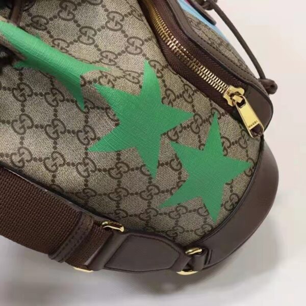 Gucci Unisex Backpack with Interlocking G Beige Centum Stars G GG Supreme Canvas (3)