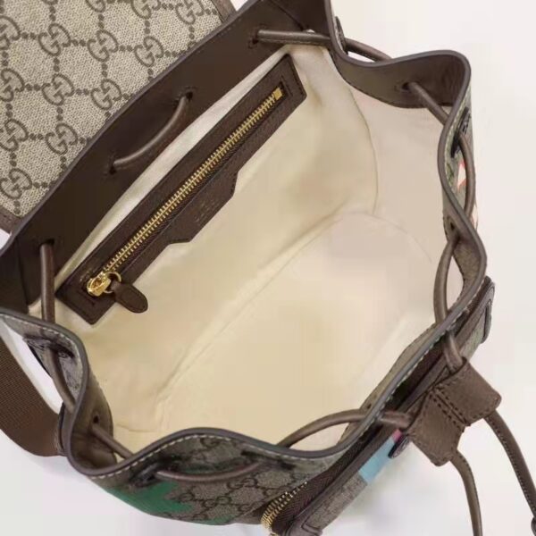 Gucci Unisex Backpack with Interlocking G Beige Centum Stars G GG Supreme Canvas (7)