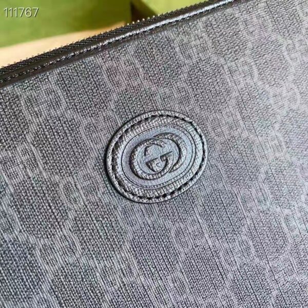 Gucci Unisex Beauty Case Interlocking G Black GG Supreme Canvas (2)