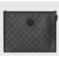 Gucci Unisex Beauty Case Interlocking G Black GG Supreme Canvas