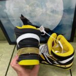 Gucci Unisex GG Gucci Basket Sneaker Black Demetra Rubber Interlocking Grey Mesh – Bild 7