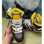 Gucci Unisex GG Gucci Basket Sneaker Black Demetra Rubber Interlocking Grey Mesh – Bild 5