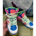 Gucci Unisex GG Gucci Basket Sneaker Pink Demetra Rubber Interlocking Grey Mesh – Bild 6