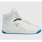 Gucci Unisex GG Gucci Basket Sneaker White Demetra Rubber Interlocking G Patch