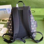Gucci Unisex Gucci Bestiary Backpack Bag Bees Black GG Supreme Canvas - immagine 3