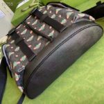Gucci Unisex Gucci Bestiary Backpack Bag Bees Black GG Supreme Canvas - immagine 5