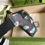 Gucci Unisex Gucci Bestiary Belt Bag Bees Black GG Supreme Canvas - Image 8