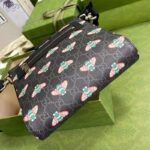 Gucci Unisex Gucci Bestiary Messenger Bag Bees Black GG Supreme Canvas - Imagen 6