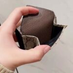 Gucci Unisex The Hacker Project Papier Mini Wallet Beige GG Balenciaga Print – Bild 9