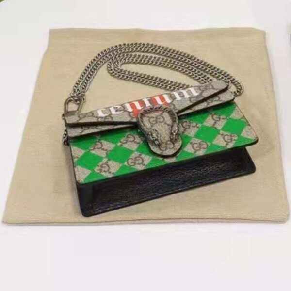 Gucci Women Dionysus Super Mini Bag Beige GG Supreme Canvas Centum Print (10)
